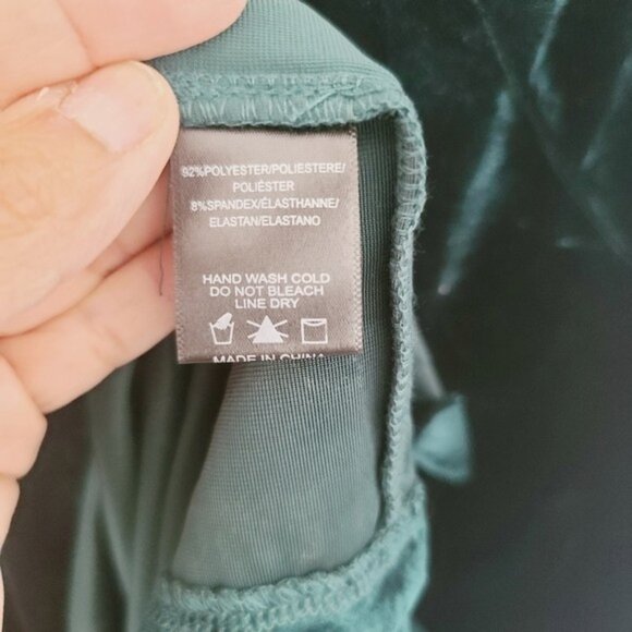 Anthropologie Sunday in Brooklyn Velvet Teal Mini Dress Size Small - Picture 3 of 3